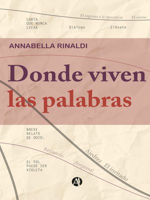 cover image of Donde viven las palabras